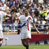 Achraf Hakimi (au centre) et le PSG sont qualifiés pour les 8es de finale de la Coupe du monde des clubs. KEYSTONE/AP/Lindsey Wasson
